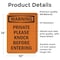Signmission Private Please Knock Before Entering OSHA Warning Sign, Vinyl Decal, 10in W x 14in L, 2PK OS-2PACK-WS-D-1014-V-13459 - alternate 6